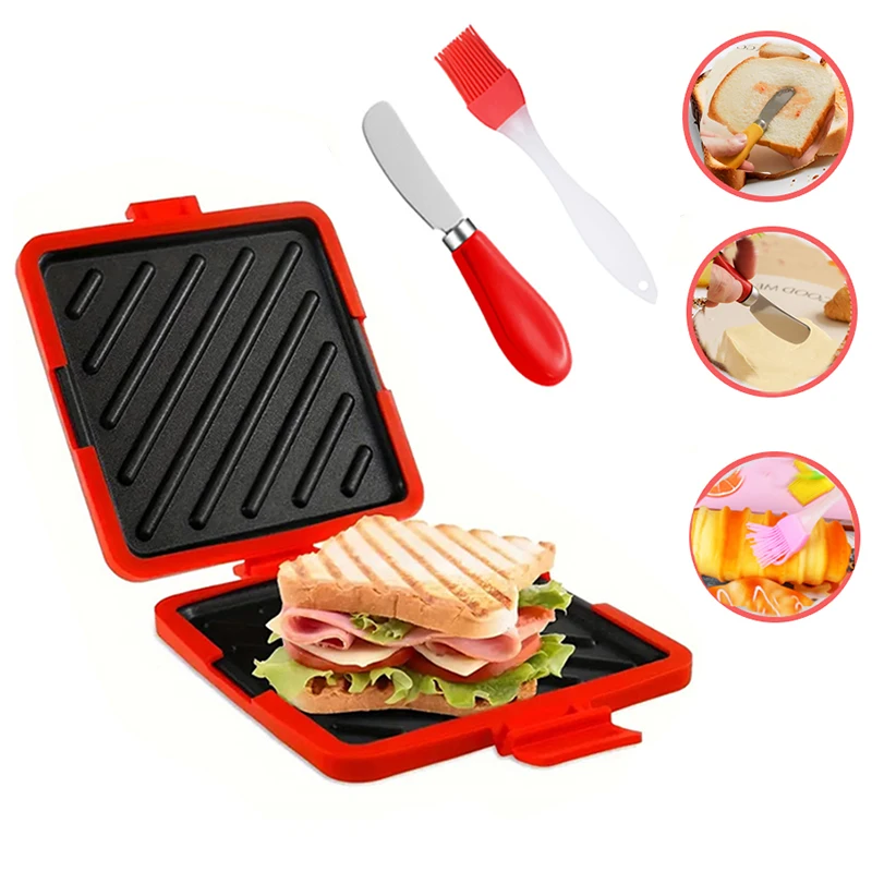 Kitchen Gadgets And Tools - 3pack Food Grade Sandwich Toaster with