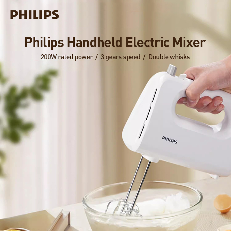 Kitchen Gadgets Electronic - Philips Handheld Electric Egg Beater 3-Speed