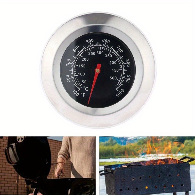 Kitchen Gadgets Pakistan - Stainless Steel BBQ Smoker Grill Temperature