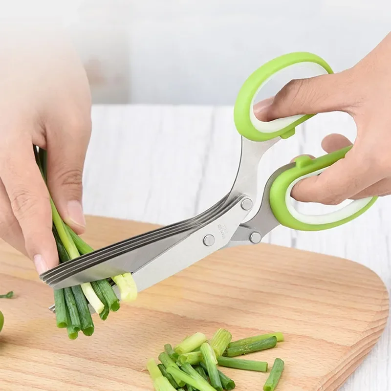 Herb Scissors 5 Blade - Herb Scissors Stainless Steel 5 Blade