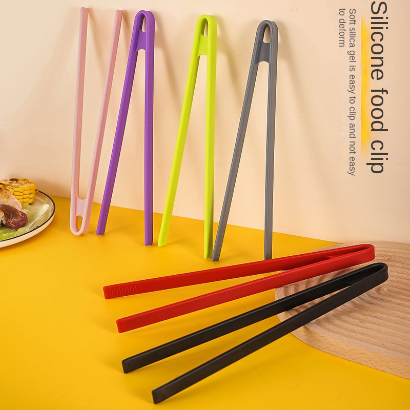 Kitchen Gadgets Pakistan - Silicone Food Toast Tongs Trivet Tongs