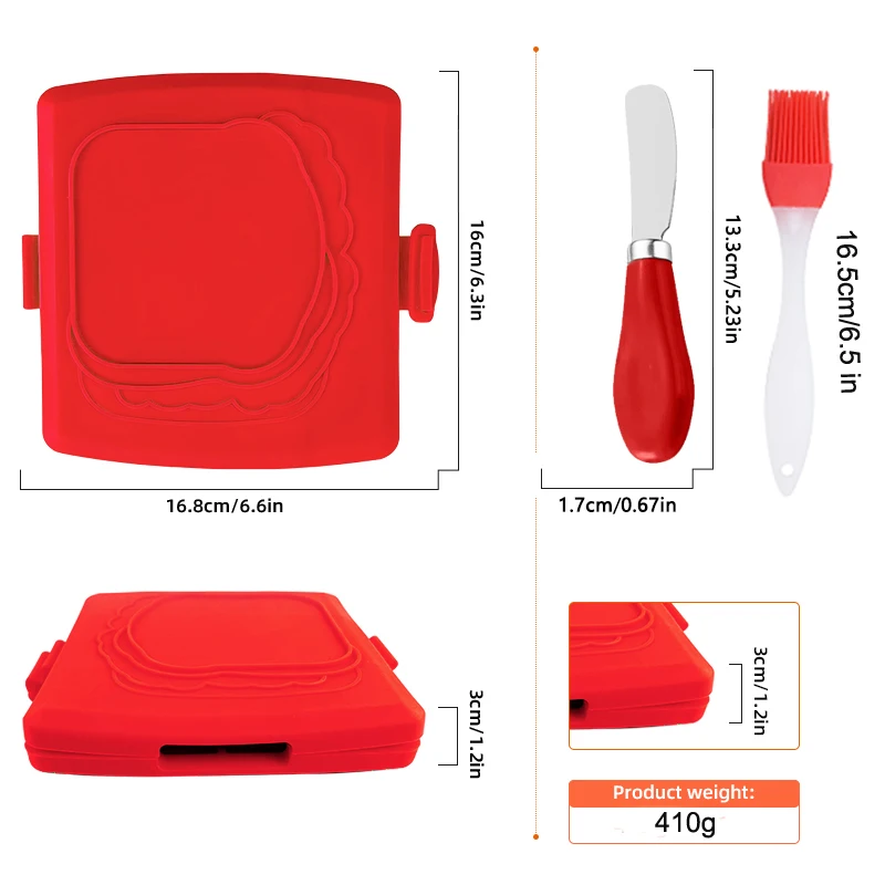 3pack Food Grade Sandwich Toas - Kitchen Gadgets And Tools review and price