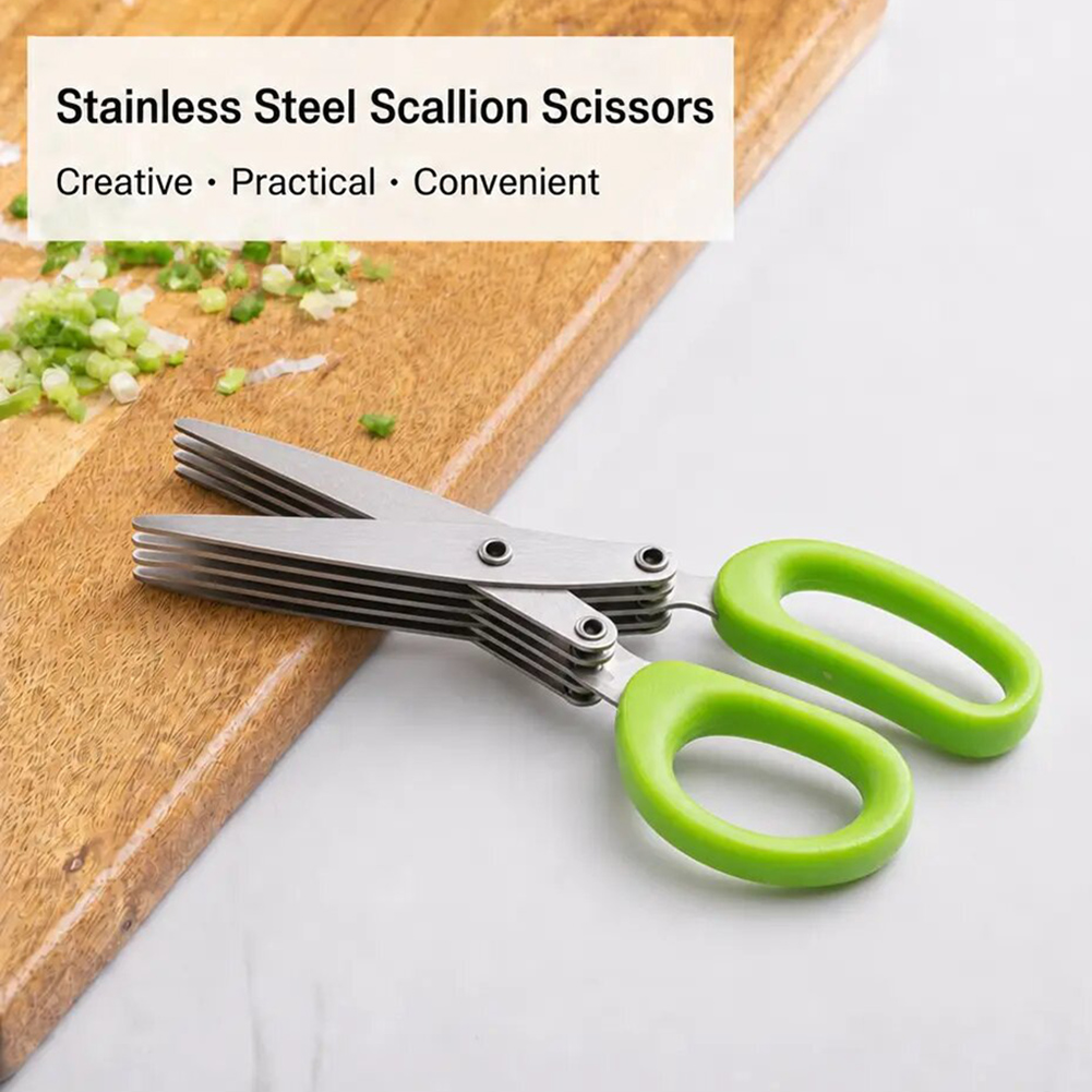 5-Blade Stainless Steel Herb S - Herb Scissors 5 Blade review and price
