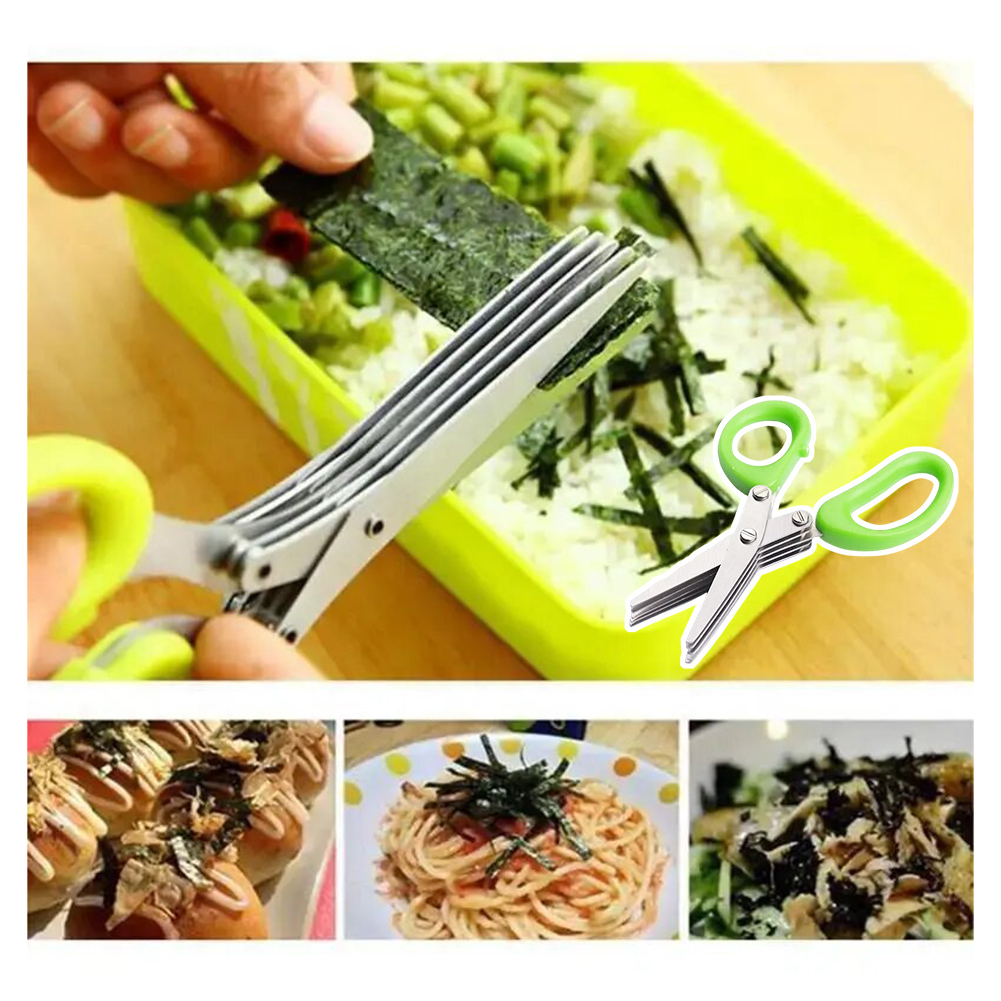 5-Blade Stainless Steel Herb S - Herb Scissors 5 Blade review and price