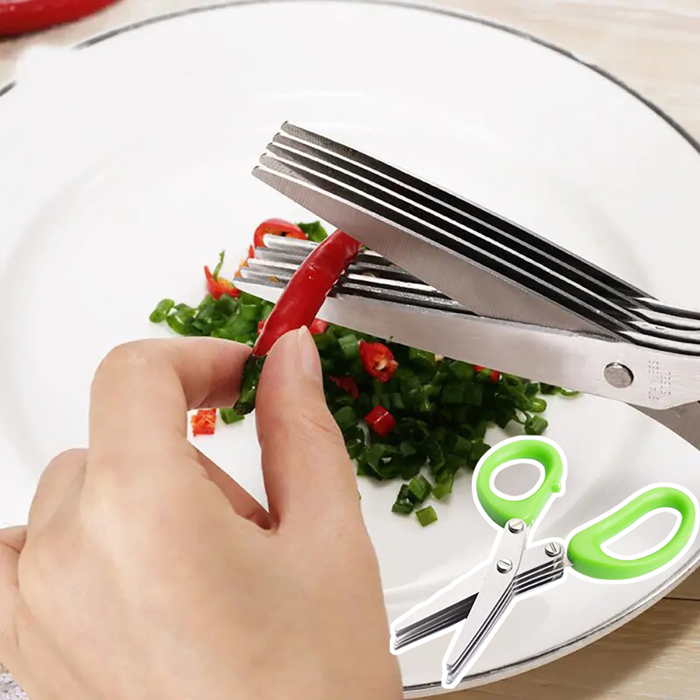 Stainless Steel Herb Scissors  - Herb Scissors 5 Blade review and price