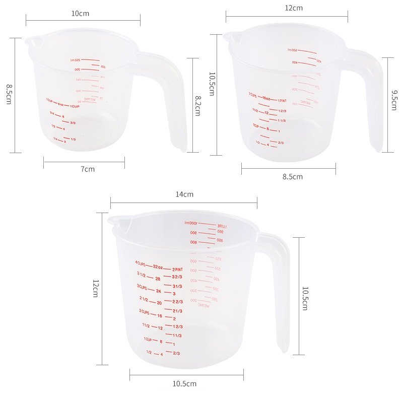 3PCS 250/500/1000ML Measuring  - Kitchen Gadgets Under 500 review and price
