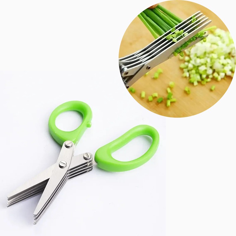 Time Saving Herb Scissors 5 Bl - Herb Scissors 5 Blade review and price