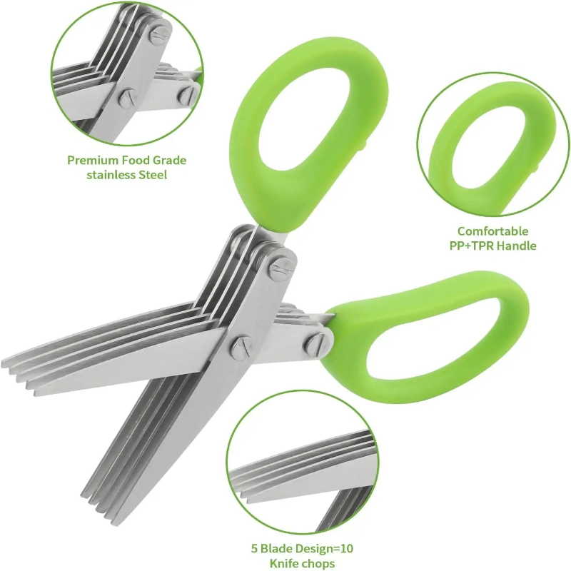 Time Saving Herb Scissors 5 Bl - Herb Scissors 5 Blade review and price