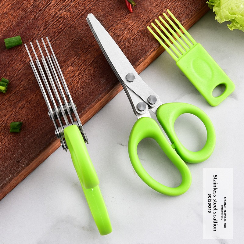 Stainless Steel Multi Layer 3  - Herb Scissors 5 Blade review and price