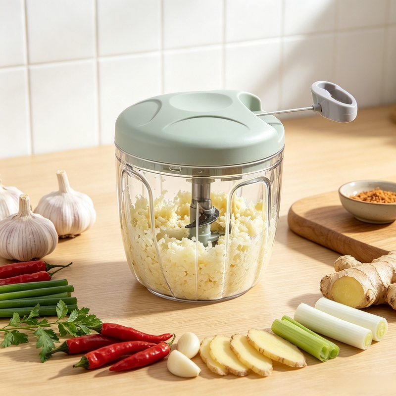 500/900ML Manual Rotate Garlic - Kitchen Gadgets Under 500 review and price