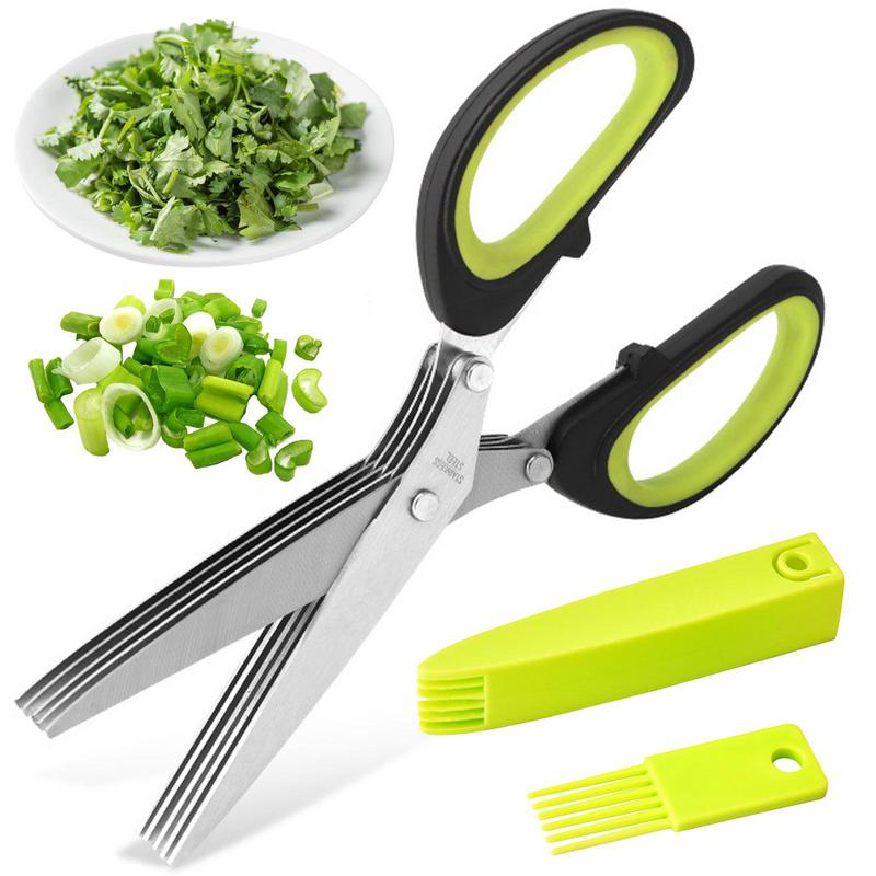 Multi Layer Scissor Kitchen Sh - Herb Scissors 5 Blade review and price