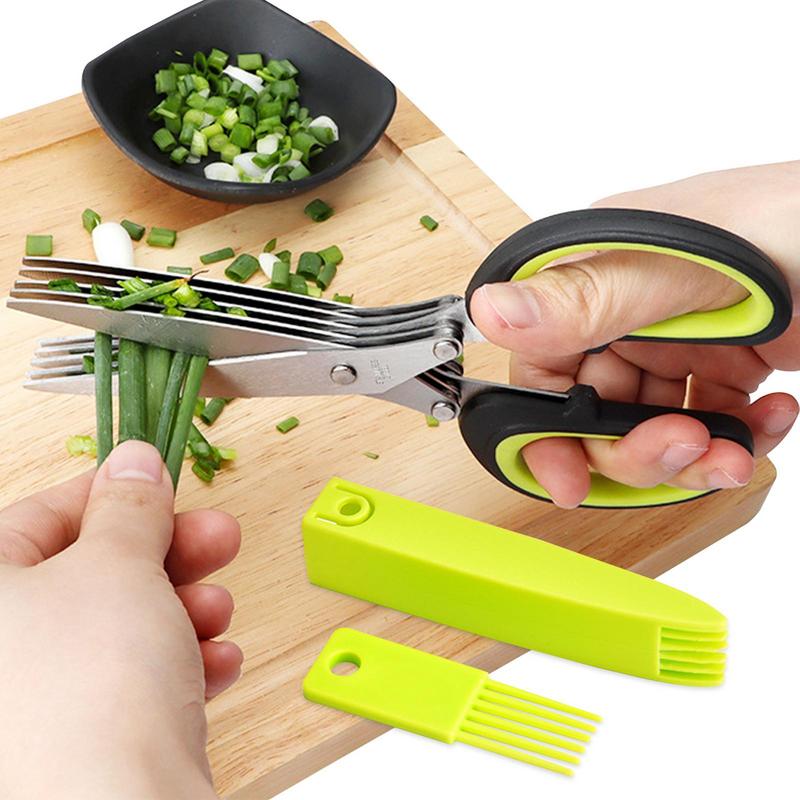 Multi Layer Scissor Kitchen Sh - Herb Scissors 5 Blade review and price