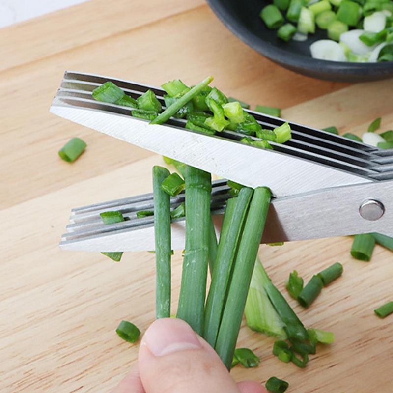 Multi Layer Scissor Kitchen Sh - Herb Scissors 5 Blade review and price