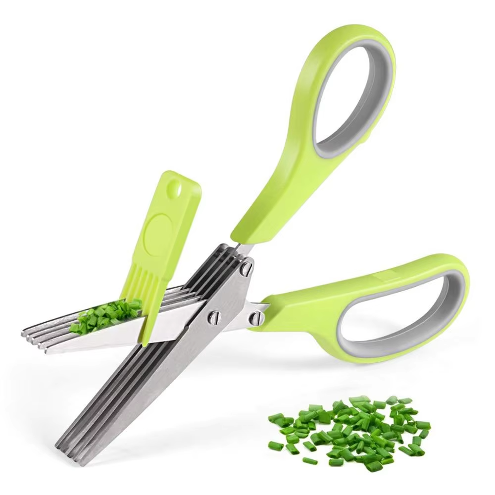 5 Blade Herb Scissors Stainles - Herb Scissors 5 Blade review and price