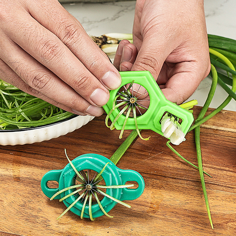 1PC Green Onion Slicer Cut Gre - Kitchen Gadgets Green review and price