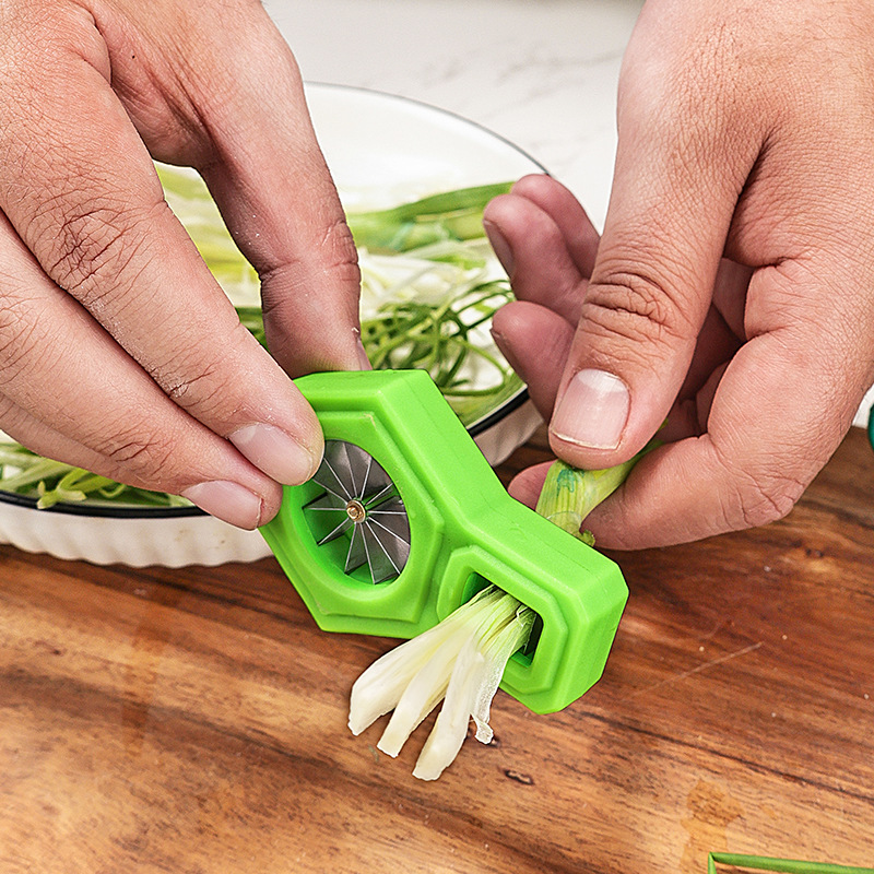 1PC Green Onion Slicer Cut Gre - Kitchen Gadgets Green review and price