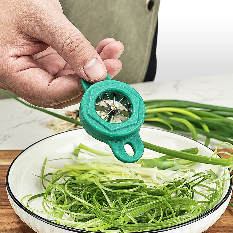 1PC Green Onion Slicer Cut Gre - Kitchen Gadgets Green review and price