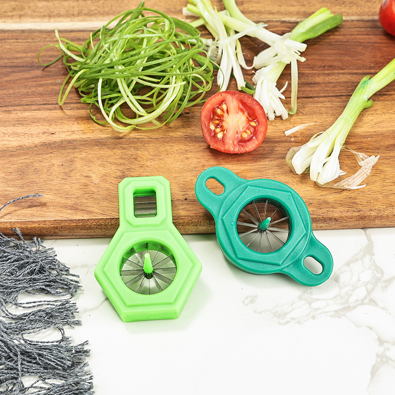 1PC Green Onion Slicer Cut Gre - Kitchen Gadgets Green review and price