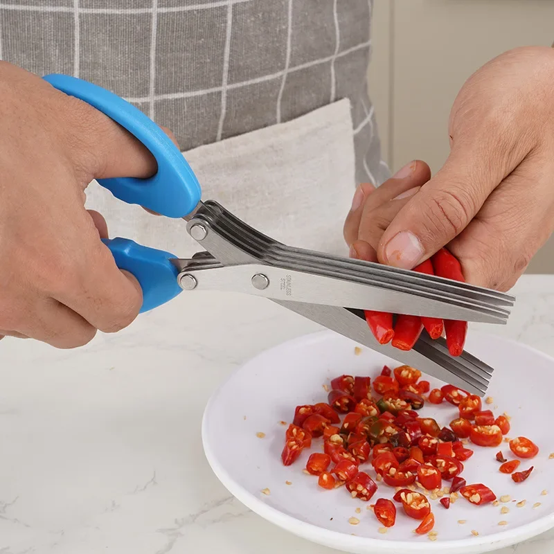 Kitchen Scissors Multifunction - Herb Scissors 5 Blade review and price